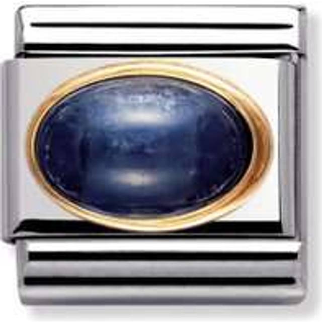 Nomination Classic Gold Oval Sapphire Stone Sparkly Charms