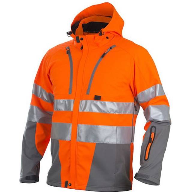 ProJob 6420 Fodrad Softshelljacka HV Orange/Grå XL (XL)