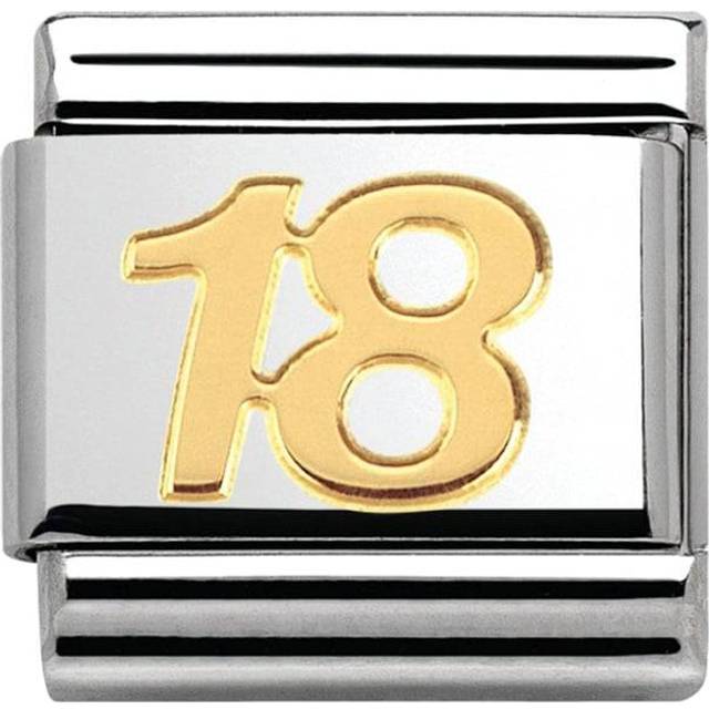Nomination Classic Gold 18 Number Charms