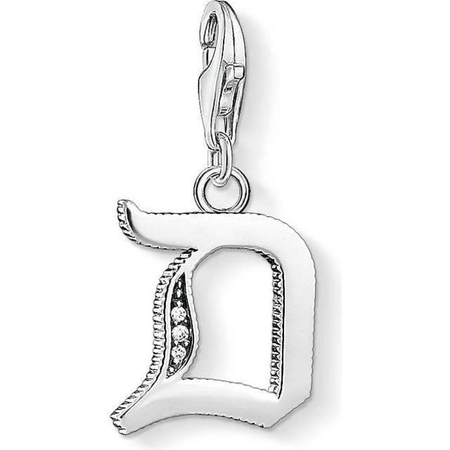 Thomas Sabo dam-berlock-berlock D bokstav silver berlock klubb 925 sterlingsilver 1584-643-21