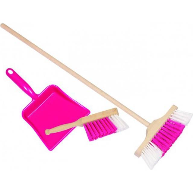 Plastic Dustpan, Handbroom and Broom