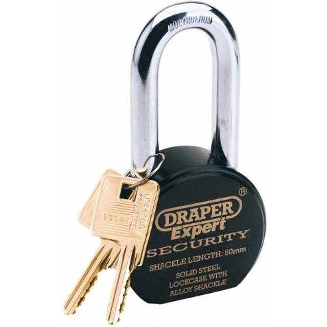 Draper Expert 64206 63mm Heavy Duty Stainless Steel Padlock & 2 Keys