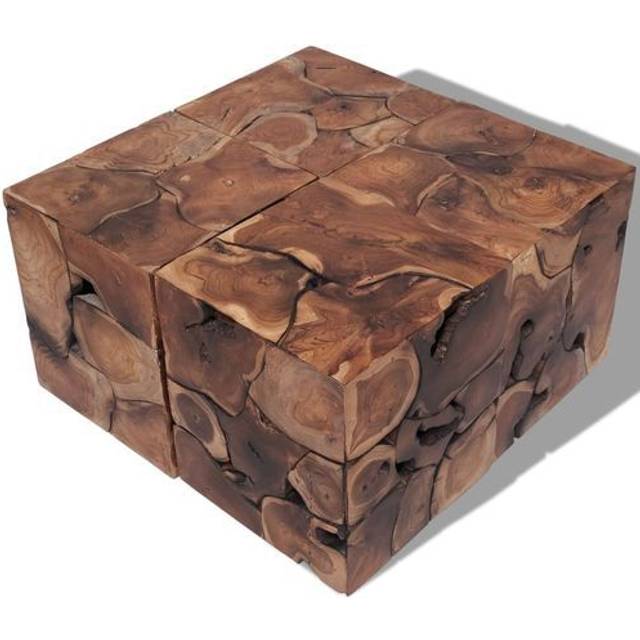 Pall/soffbord massivt teakträ 4 st