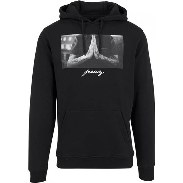 Mister Tee Pray Hoody för män, svart, 4XL