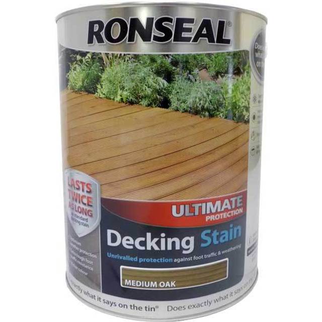 Ronseal Ultimate Protection Decking Stain, Country Oak 2.5L, Colour Deck Stains, Stains, Decking Stain