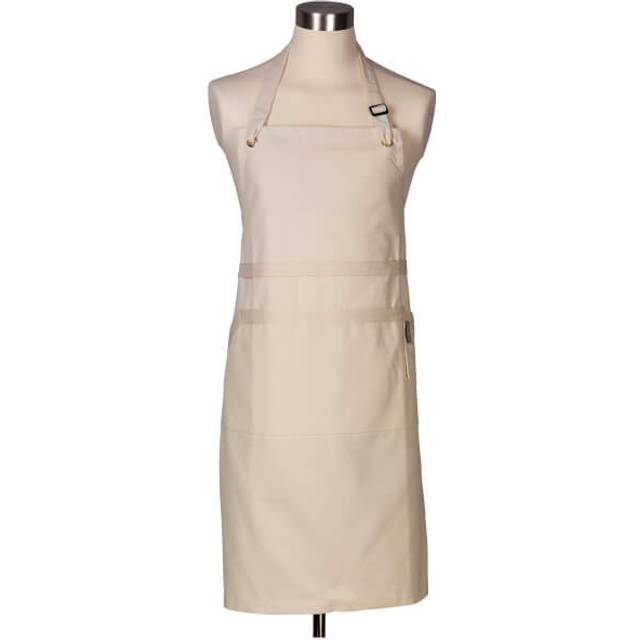 Le creuset textiles chef's apron - cream (new)