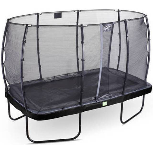 EXIT Elegant trampoline 7x12ft with Economy safetynet - black