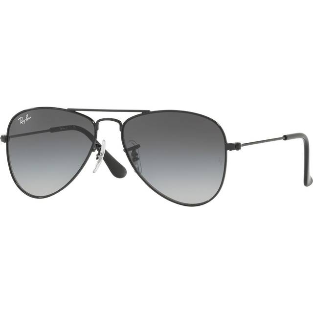 Ray - Ban Barn RJ9506S JUNIOR AVIATOR 220/11 Solglasögon Metall Svart Grå Pilot Normal Skuggad