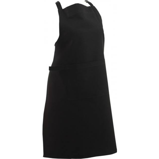 Black Plain Unisex Apron with Large Front Pocket 100% Cotton