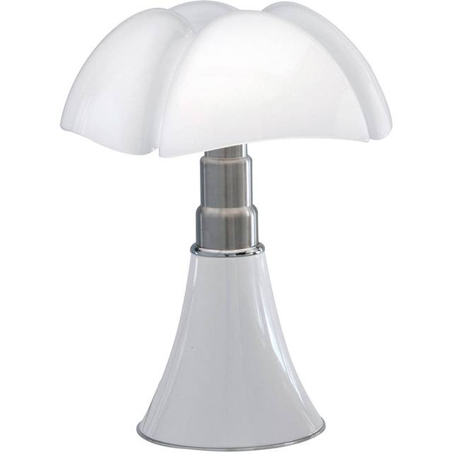 Martinelli Luce - Lampe de table Pipistrello - Marron - Acier inox brossé - Designer Gae Aulenti