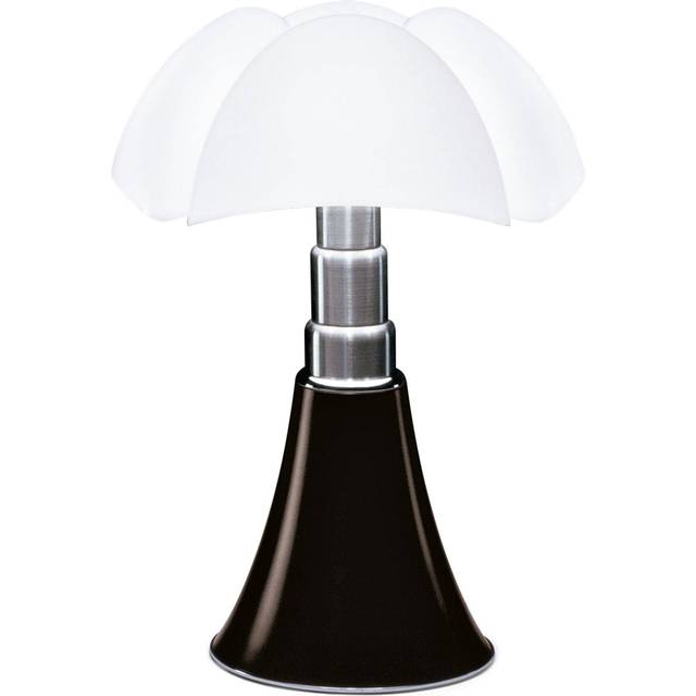 Martinelli Lucé Pipistrello Medium bordslampa mörkbrun-vit skärm