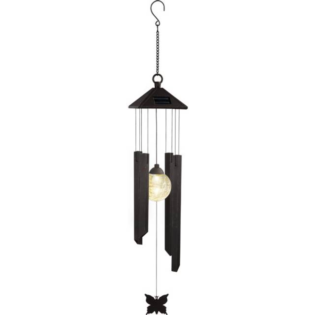 Star Trading - Solcellsbelysning - Solcellsvindspel Windy - Svart - 70cm