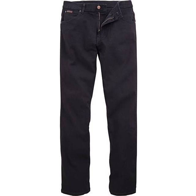 Wrangler Texas Straight Leg Cotton-Blend Jeans - W32/L34 - Black