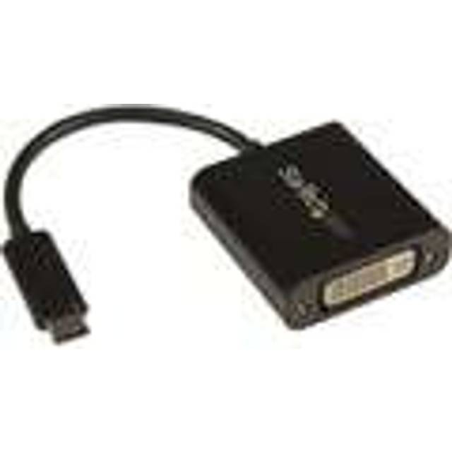 StarTech.com USB-C till DVI-adapter – USB Type-C DVI omvandlare för MacBook, ChromeBook Pixel eller andra USB-C-enheter med DP över USB C