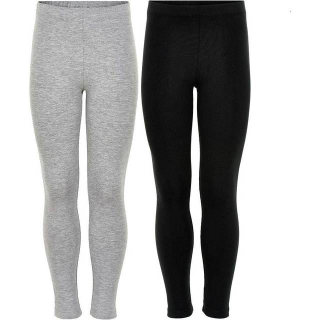 MINYMO Leggings för flickor, Svart (svart/grå 106), 116 cm