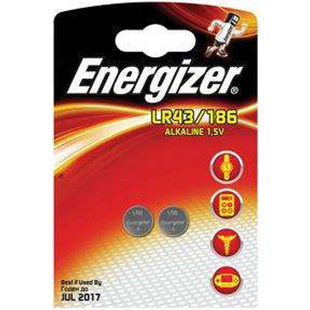 Energizer Alkaline Battery LR43/186 1,5V - 2 pcs.