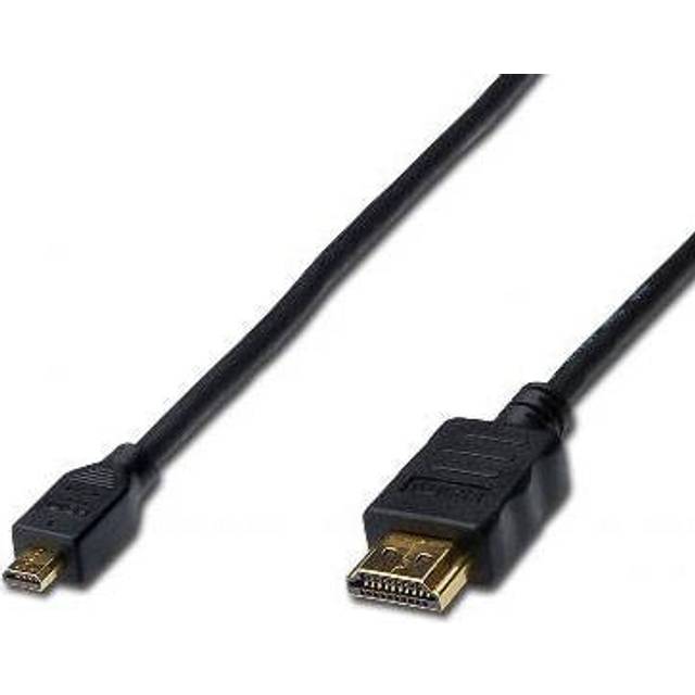 HDMI High Speed connection cable, type D - A M/M, 1.0m, w/Ethernet, Ultra HD 30p, gold, bl