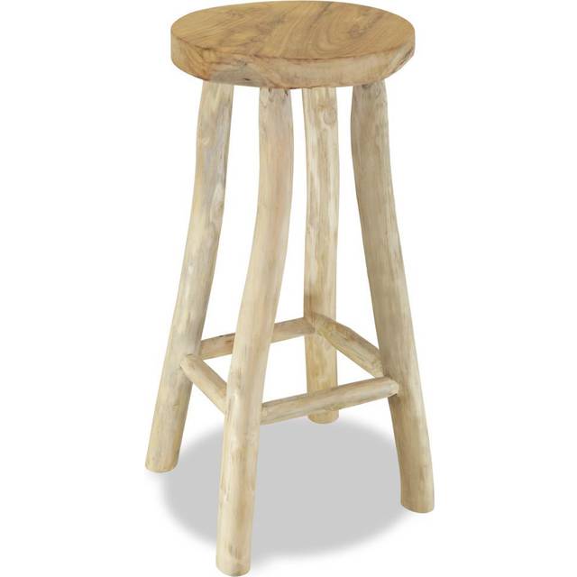 vidaXL Bar Stool Solid Teak Wood - Brown