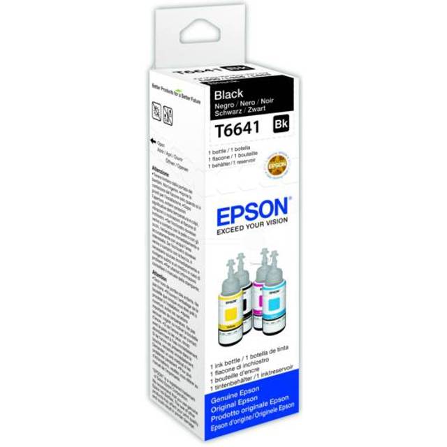 Epson T6641 - 70 ml - svart - original - påfyllnadsbläck - för Epson L386, EcoTank ET-2600, 2650, L121, EcoTank ITS L3050, L3060, L3070