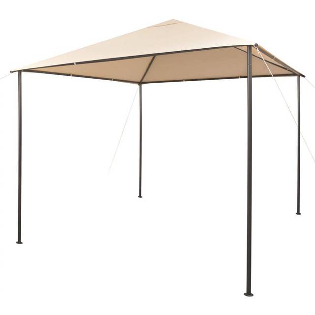 Gazebo Pavilion Tent Canopy 3x3 m Steel Beige Vidaxl