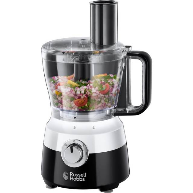 Russell Hobbs Desire Electric Food Processor, Bowl with 1.5L usable capacity, 1.5L Plastic jug, Stainless steel blades,  inc, 600W, 24732