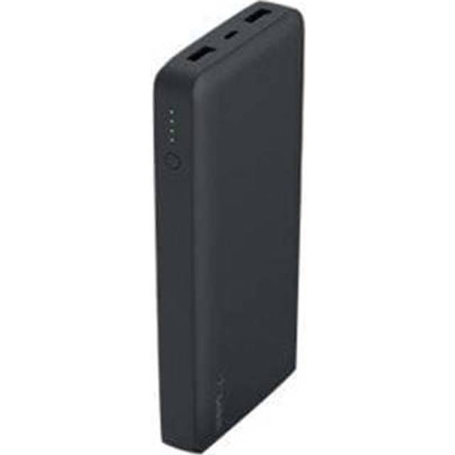 Belkin Pocket Power Bank 15000mAh Fast Portable Charger (Certified Safety) for iPhone X/8/7, iPad, Samsung Galaxy S9/S8/S7, Black