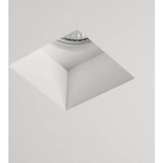 Astro 1253002 Blanco Square Fixed Downlight/Recessed Spot Light Plaste