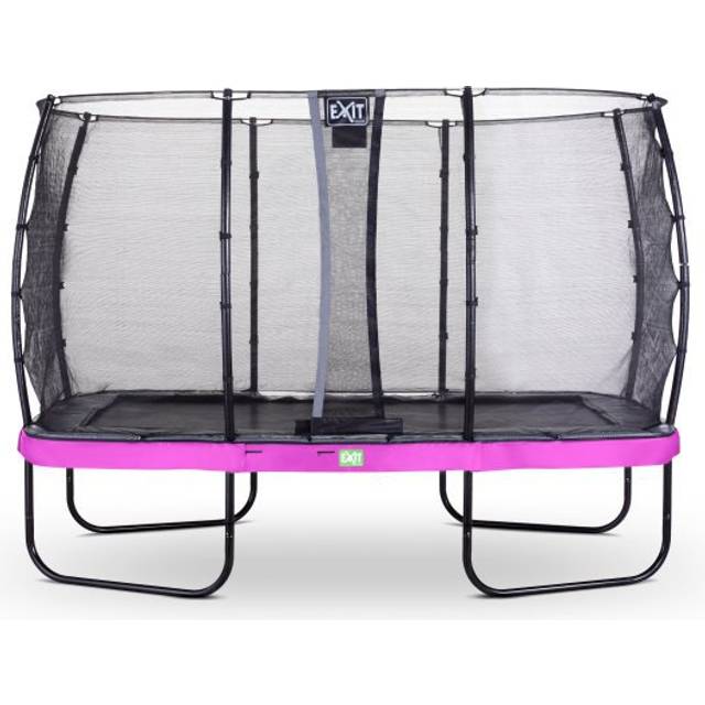 EXIT Elegant Premium trampoline 8x14ft with Deluxe safetynet - green