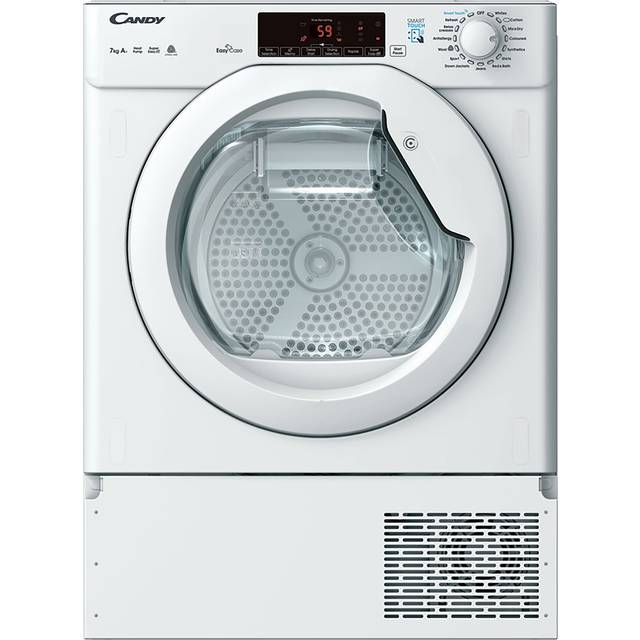 CANDY Smart Pro BCTD H7A1TE-80 Integrated WiFi-enabled 7 kg Heat Pump Tumble Dryer, White