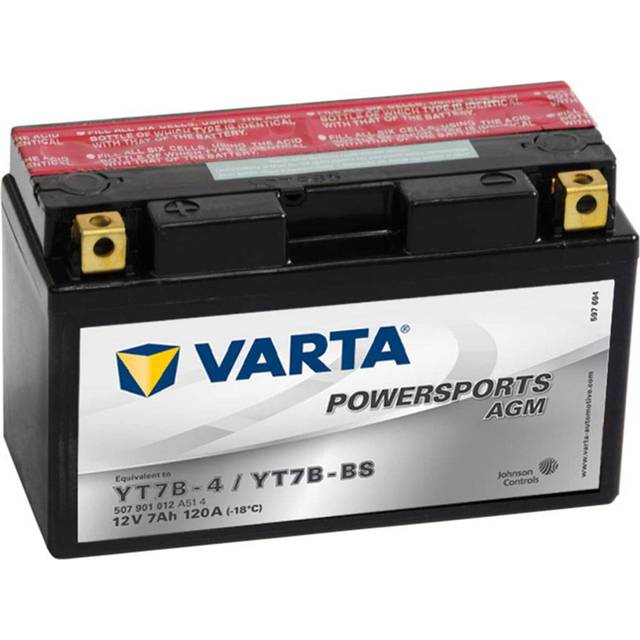 Varta 507 901 012 - 12V 7Ah (Motorcykelbatteri)