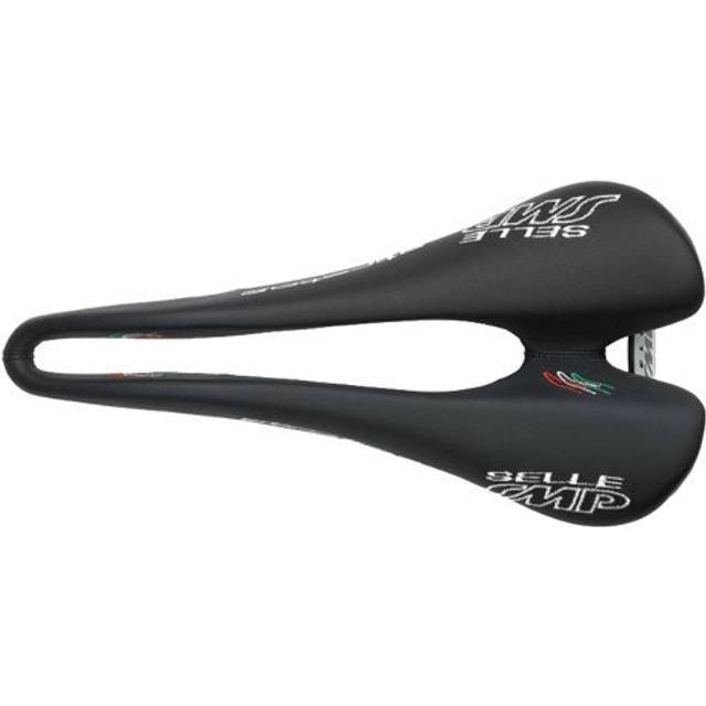 Selle SMP Composit Sadel Svart, 129x263mm, stålrails, 200g
