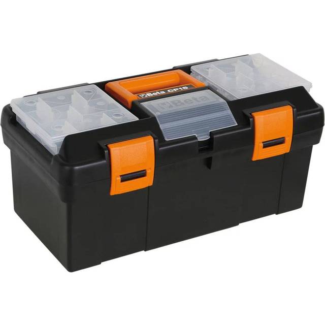 Beta Tools Plastic Tool Box with Movable Compartments