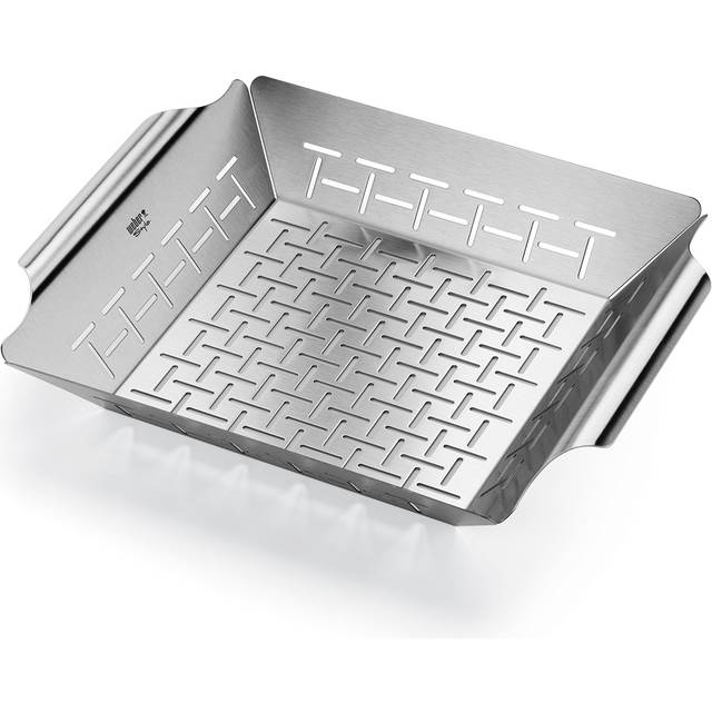 Weber Deluxe Square BBQ Grilling Basket Pan 6434