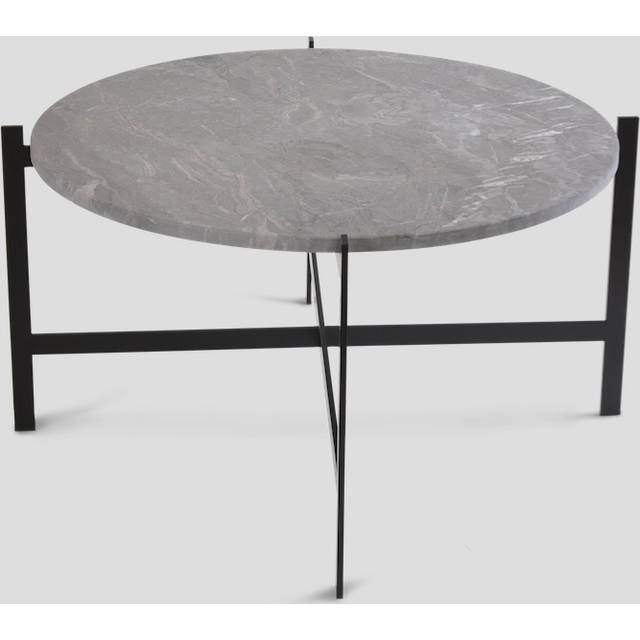 OX Denmarq Deck coffee table marble grey. black stand
