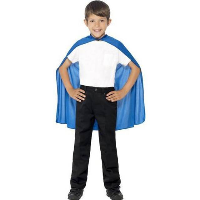 Smiffy's Children's Cape, Blue, Mid Length, One Size, 44078 -  cape blue dress fancy kids superhero boys childrens girls childs smiffys accessory one