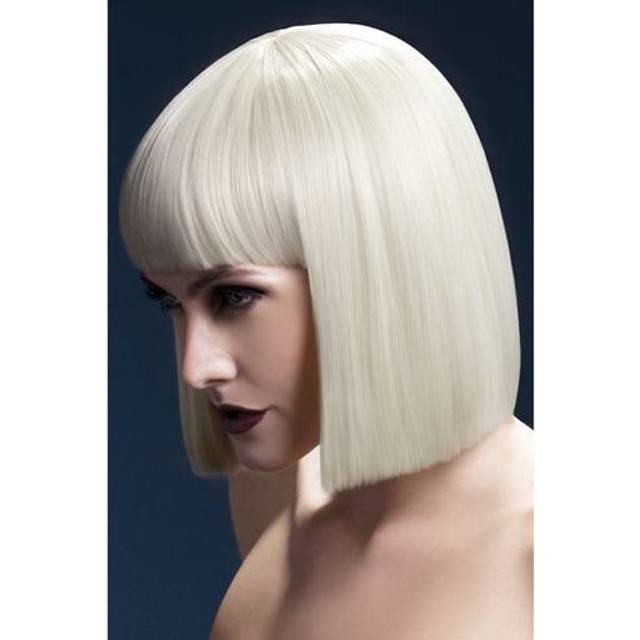 Fever Dam kort blond frisyr peruk med pony, 30 cm, Lola peruk, blond, en storlek, 42490