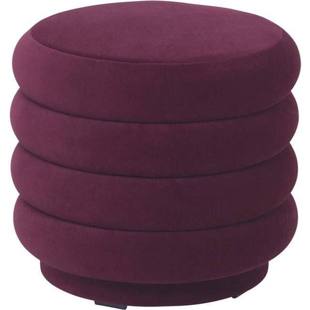 Ferm Living - Pouf Round - Puff - Beige - Ø: 47.5 x H: 45 cm