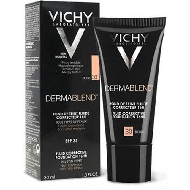 Vichy dermablend fluid corrective foundation 16hr 30ml (colour : 30: beige)