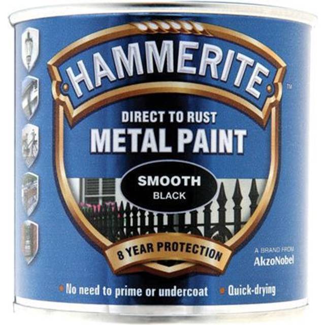 Hammerite Direct to Rust Metal Paint Smooth Finish, Yellow 2.5L