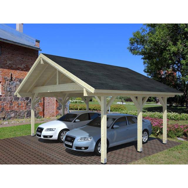 21' x 17' Palmako Robert Wooden Carport (6.3m x 5.1m)