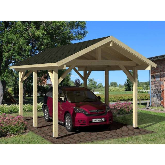 12' x 17' Palmako Robert Wooden Carport (3.5m x 5.1m)