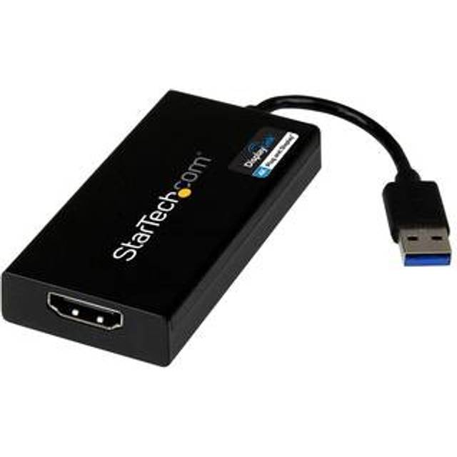 StarTech.com USB 3.0 till HDMI-adapter - 4K30Hz Ultra HD - DisplayLink-certifierad - USB-typ-A till HDMI-skärmomvandlare - extern videokort och grafik - Mac och Windows (USB32HD4K)