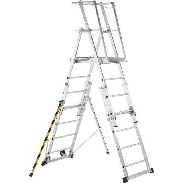 Zarges ZAP Telemaster S Mini 7 Tread Telescopic Aluminium Step Ladder