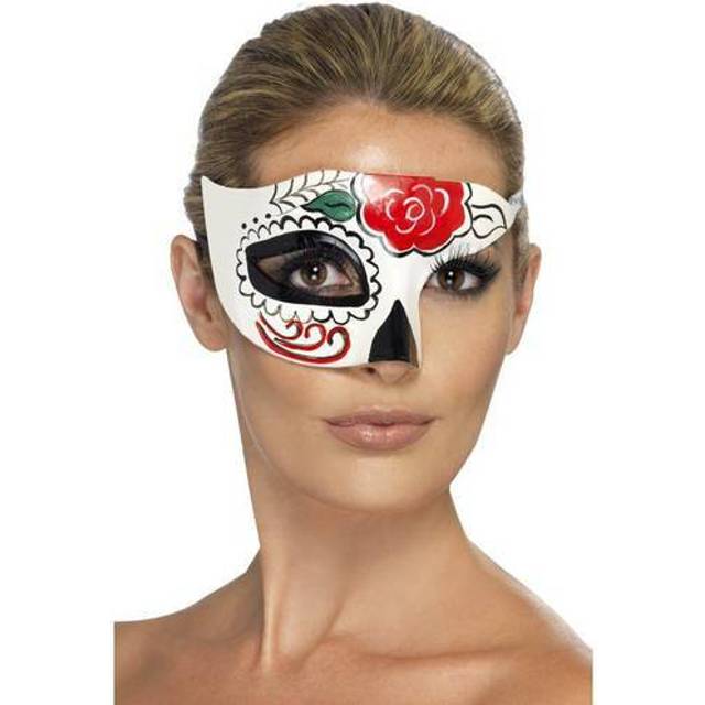 Day of the dead half eye mask