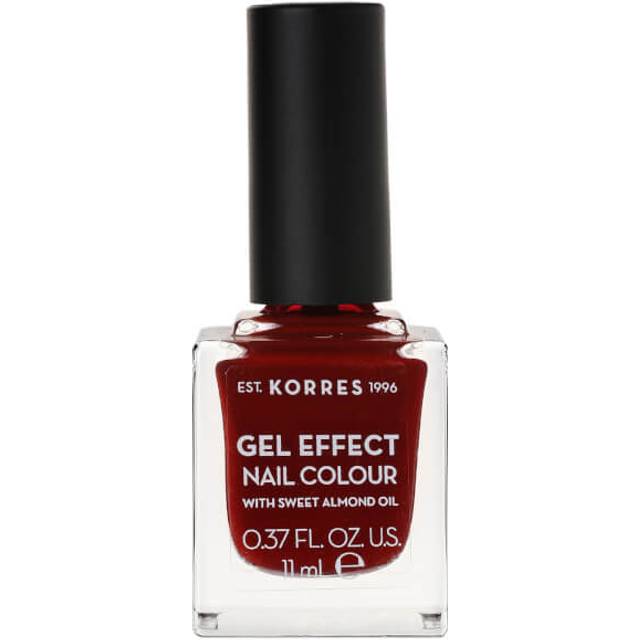 Korres Sweet Almond Gel Effect Nail Colour #59 Wine Red 11ml