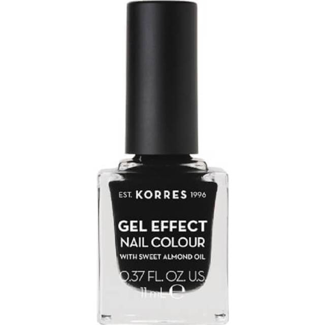 Korres Sweet Almond Gel Effect Nail Colour #100 Black 11ml
