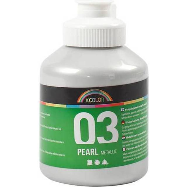 Akrylfärg metallic 500 ml Silver