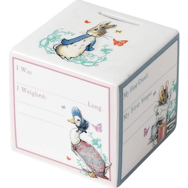 Peter Rabbit New Baby Ceramic Money Box
