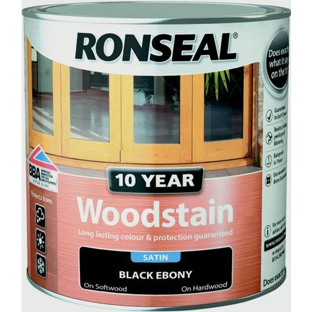Ronseal 10 Year Woodstain Ebony 750ml