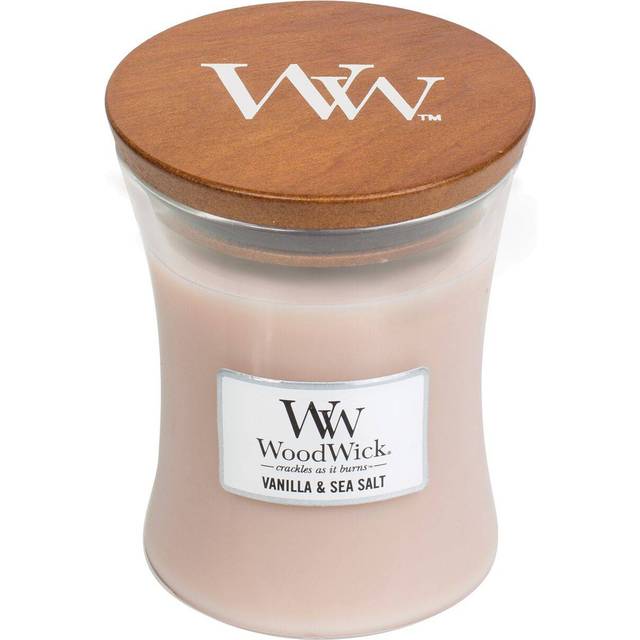 WoodWick Medium Hourglass Candle - Vanilla & Sea Salt Universal